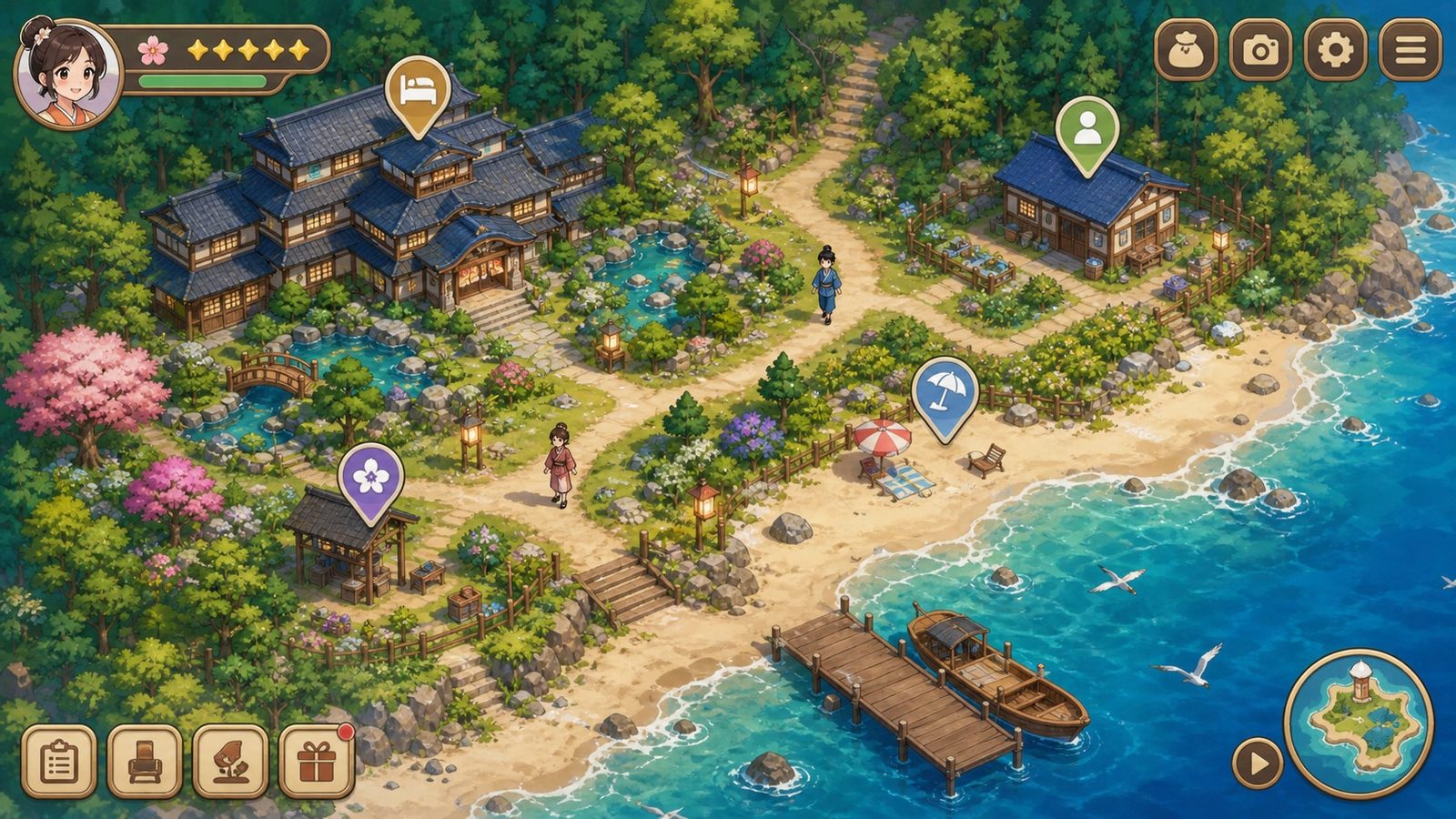 歌鸲旅馆KomadoriInn存档 探索场景 玩法截图 7